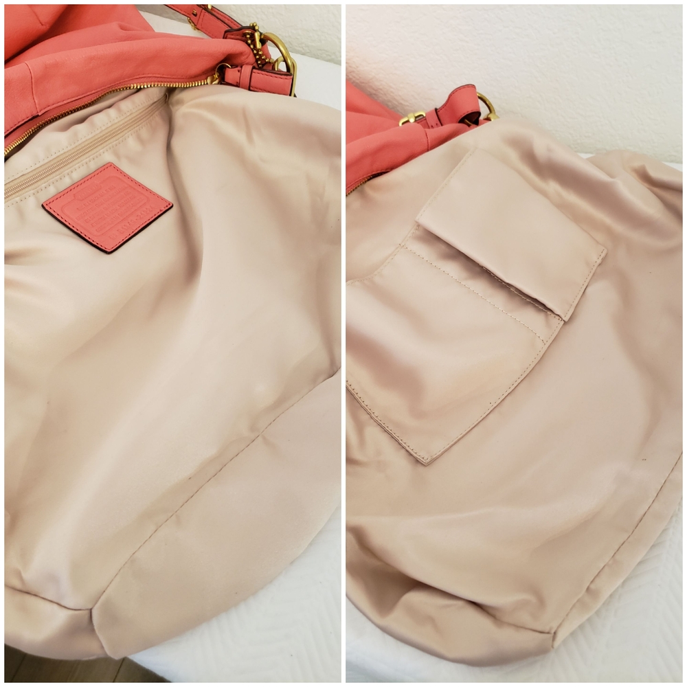 COACH 21224 Madison Isabelle Coral Leather Shoulder Bag - Picture 10 of 11